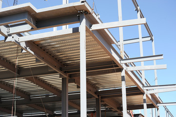 Obraz premium steel frame structure for building construction