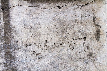 concrete wall with cracks. gray background cement texture