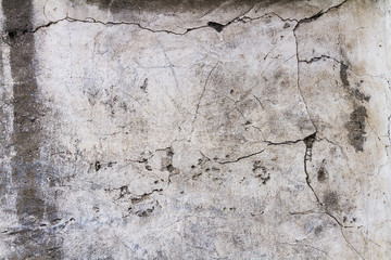 concrete wall with cracks. gray background cement texture
