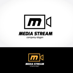 Business corporate letter M logo design vector. Colorful letter M logo vector template. Letter M logo for technology. marketing logo,media logo design.