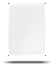 Tablet pc computer isolated on white background.