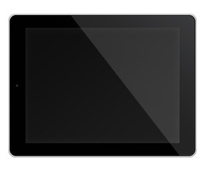 Tablet pc computer isolated on white background.