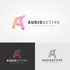 Letter A logo. Advance logo, vector logo template