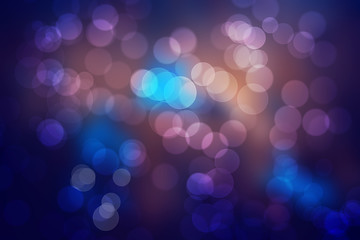 Dark Blue Bokeh Abstract Background