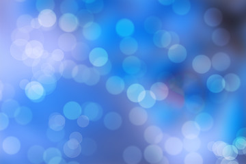 Blue Bokeh Abstract Background