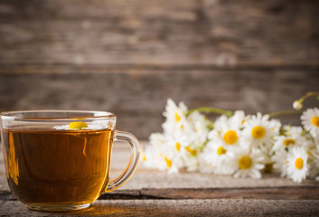 cup of chamomile tea