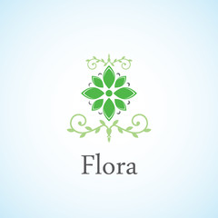 Flora. Original decoration in the form of a flower.