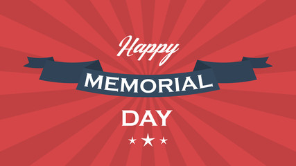 Memorial day vector background.