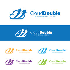 Cloud Logo. Cloud Icon. Cloud Symbol. Vector logo template