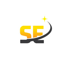 se initial with swoosh and star