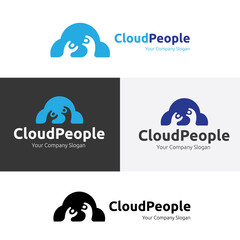 Cloud Logo. Cloud icon. Vector logo template.