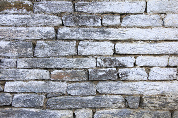 Grunge gray bricks texture wall