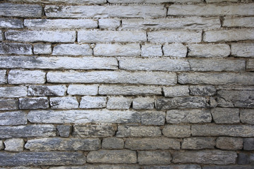 Grunge gray bricks texture wall and background