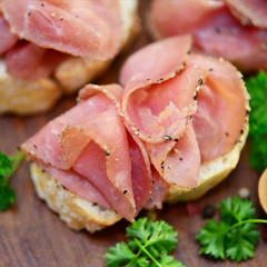 Baguette Brot Schinken