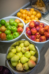 Fototapeta na wymiar Bowls full of fresh fruits