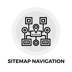 Sitemap Navigation Line Icon