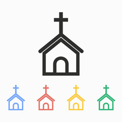 Church - vector icon.