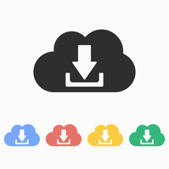 Download - vector icon.