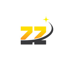 zz initial with swoosh and star