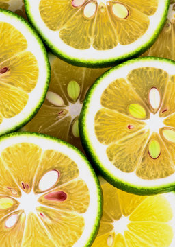 Green Lemons Background