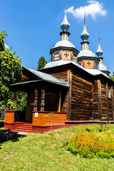  Orthodox wooden church. Ukraine.