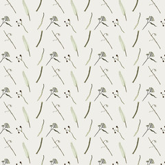 Umbra dry branches and feathers pattern