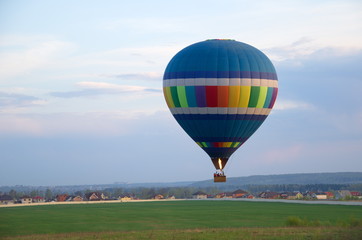 Evening balloon flight