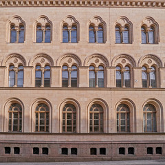 Fototapeta na wymiar renovated vintage building facade, Germany