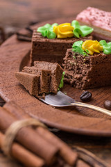 Small square cake