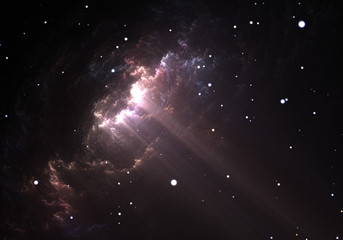 Obraz na płótnie Canvas Giant glowing nebula