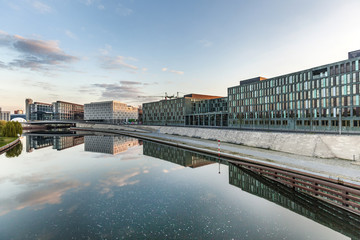Naklejka premium River Spree and office building of the German Parliament in Berl