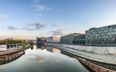 River Spree and office building of the German Parliament - Berli