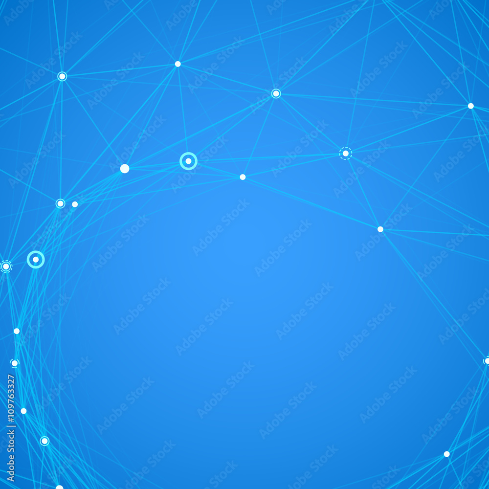 Poster abstract background with dotted grid