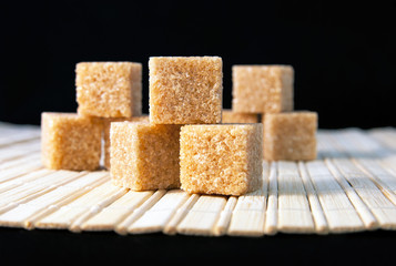 Cubes of cane sugar