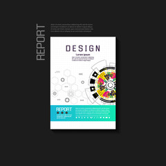 Abstract background vector brochure template. Flyer Layout