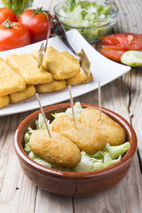 plate with croquetas