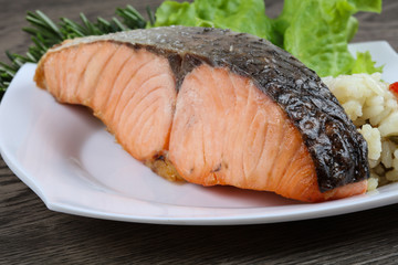 Baked salmon