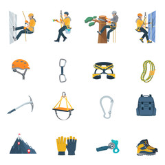 Naklejka premium Climbing Equipment Icon