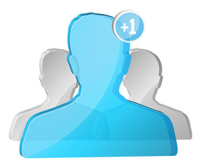 Modern social network icon