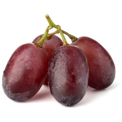 red grape bunch isolated on white background cutout