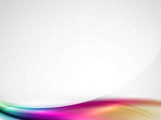 Rainbow color glossy silk elegant wave