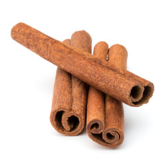 cinnamon stick spice isolated on white background closeup