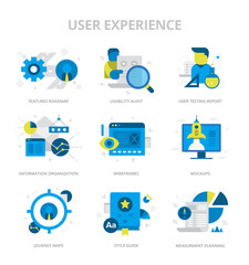 User Experience Flat Icons