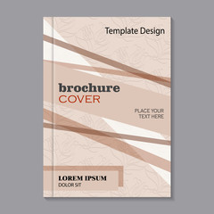 Floral brochure cover design 