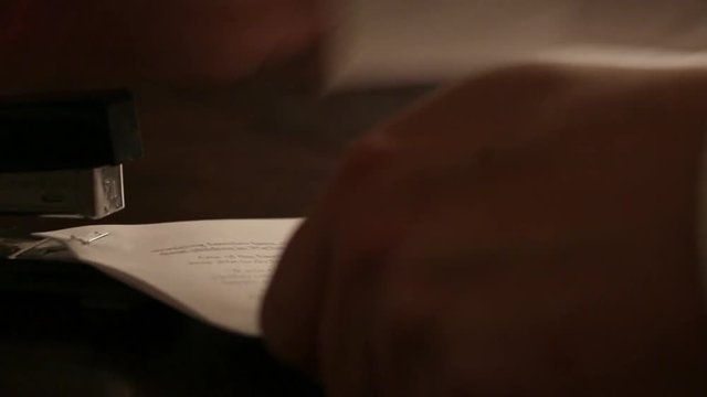 Business Stapled Document