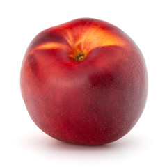 Nectarine fruit isolated on white background close up