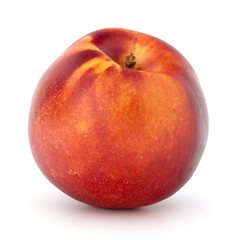 Nectarine fruit isolated on white background close up