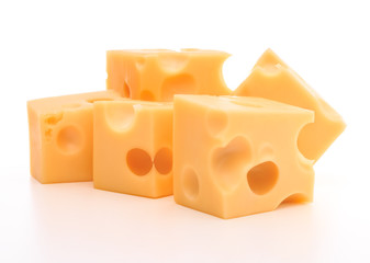 cheese isolated on white background cutout