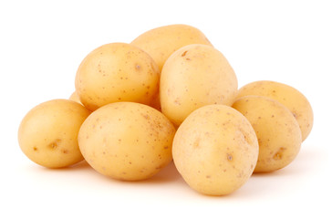 new potato tuber isolated on white background cutout