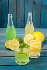 homemade lemonade with kiwi